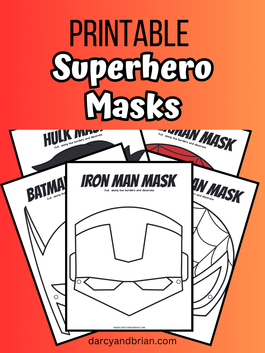 Printable Superhero Masks