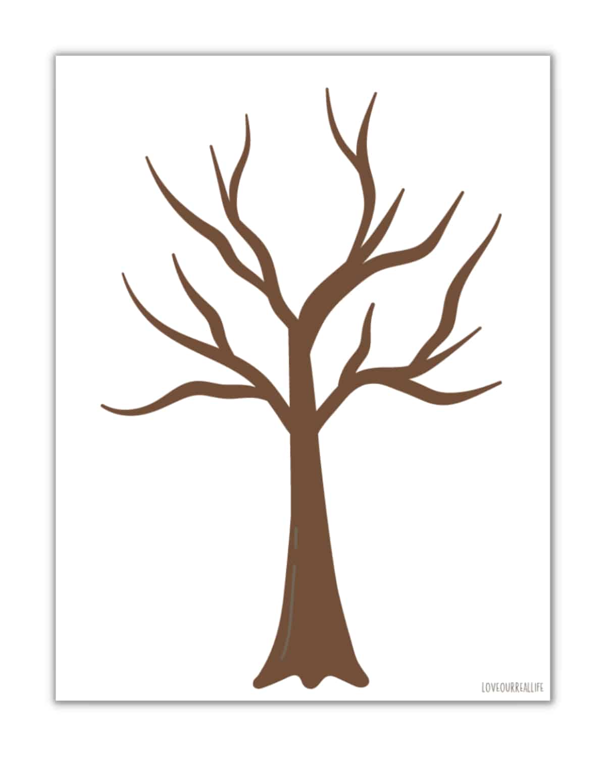 Printable Trees Without Leaves
