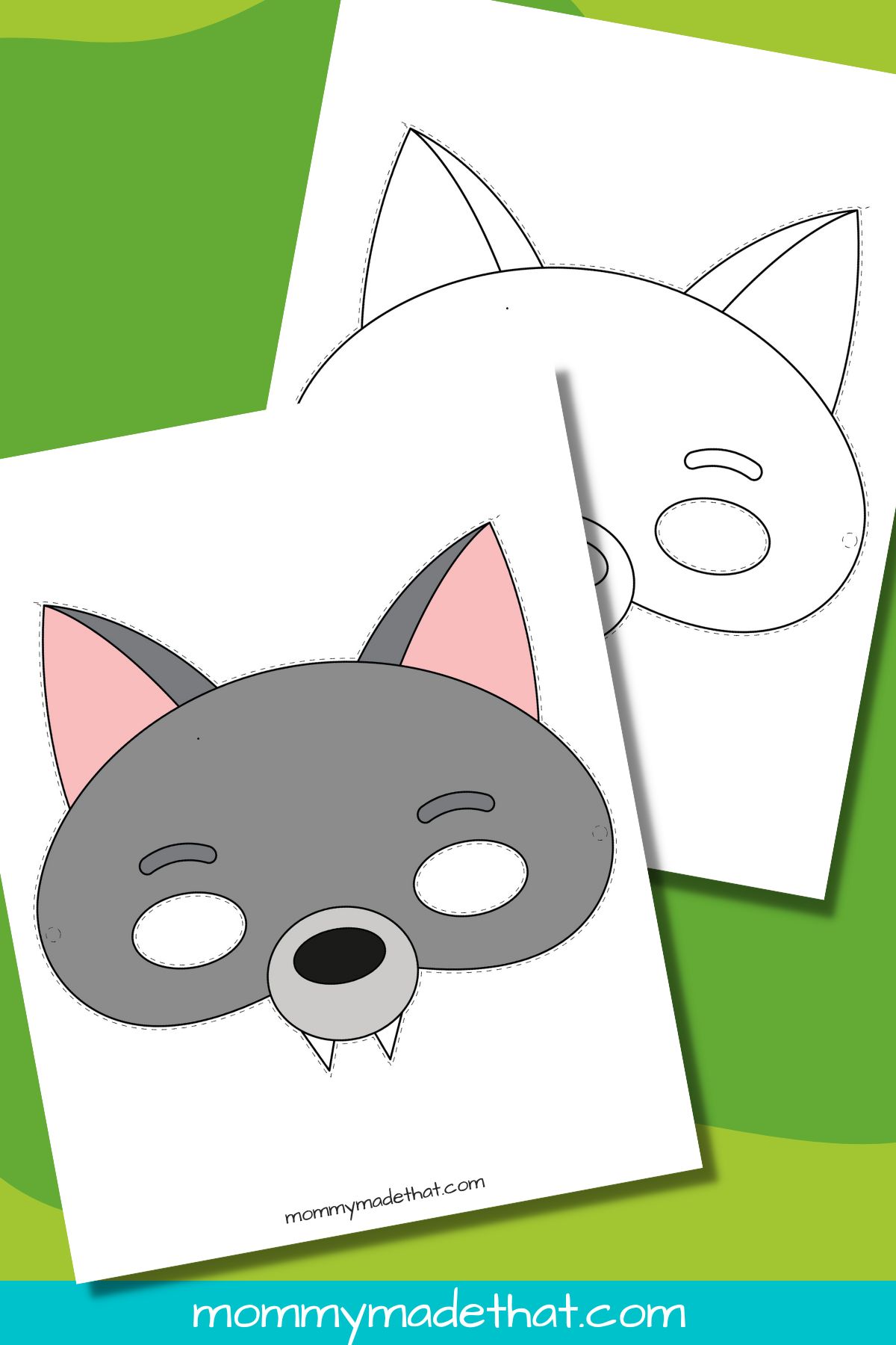 Printable Wolf Mask Template Printable Wolf Mask Template