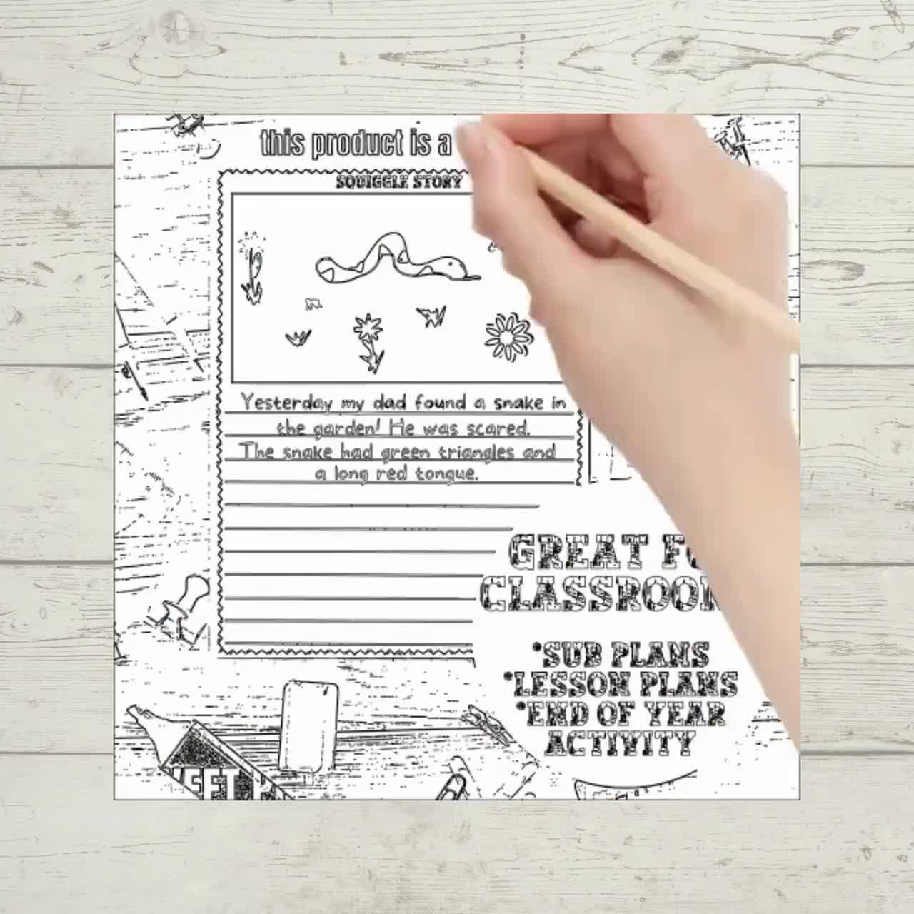 free squiggle story printable free squiggle story printable