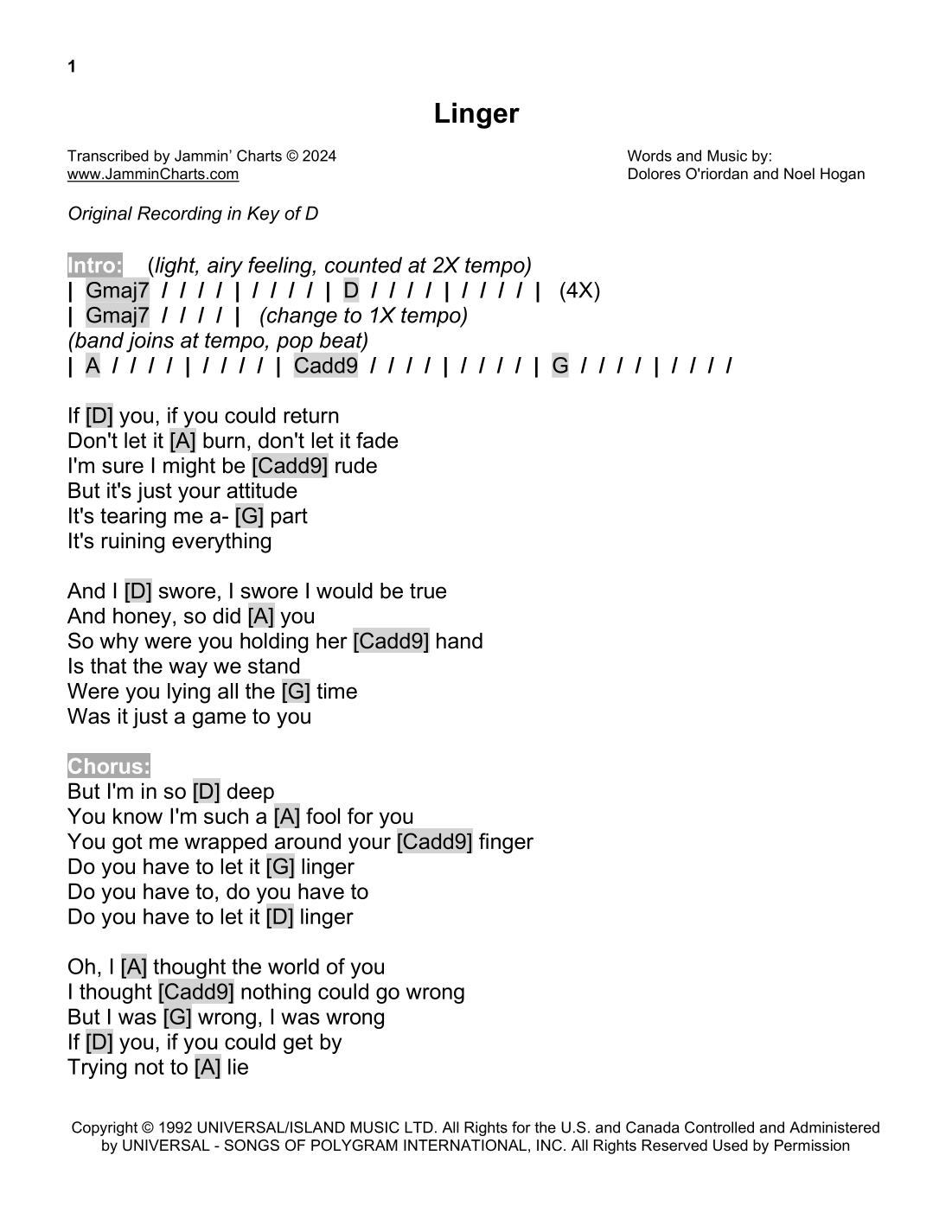 free printable song lyrics with guitar chords