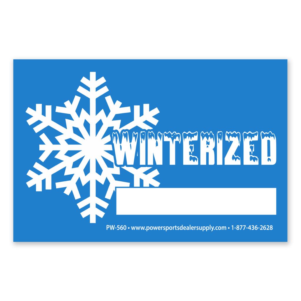 Pw 560 Winterized Window Stickers