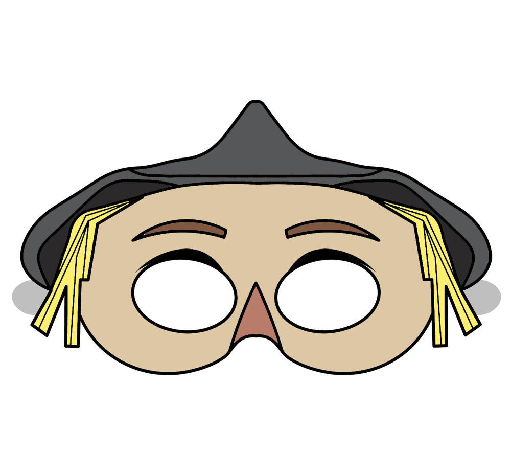 Scarecrow From Wizard Of Oz Paper Mask Template