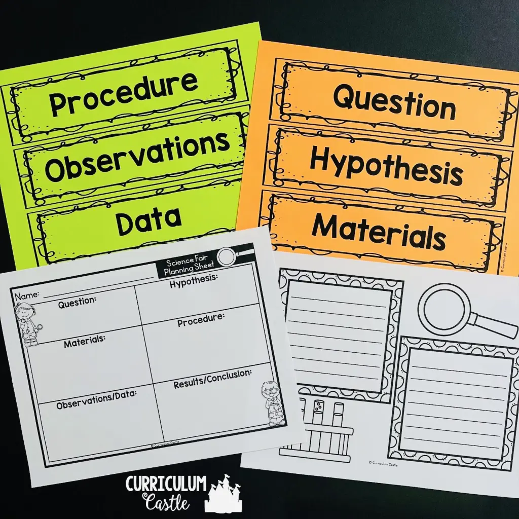Science Fair Project Labels Free