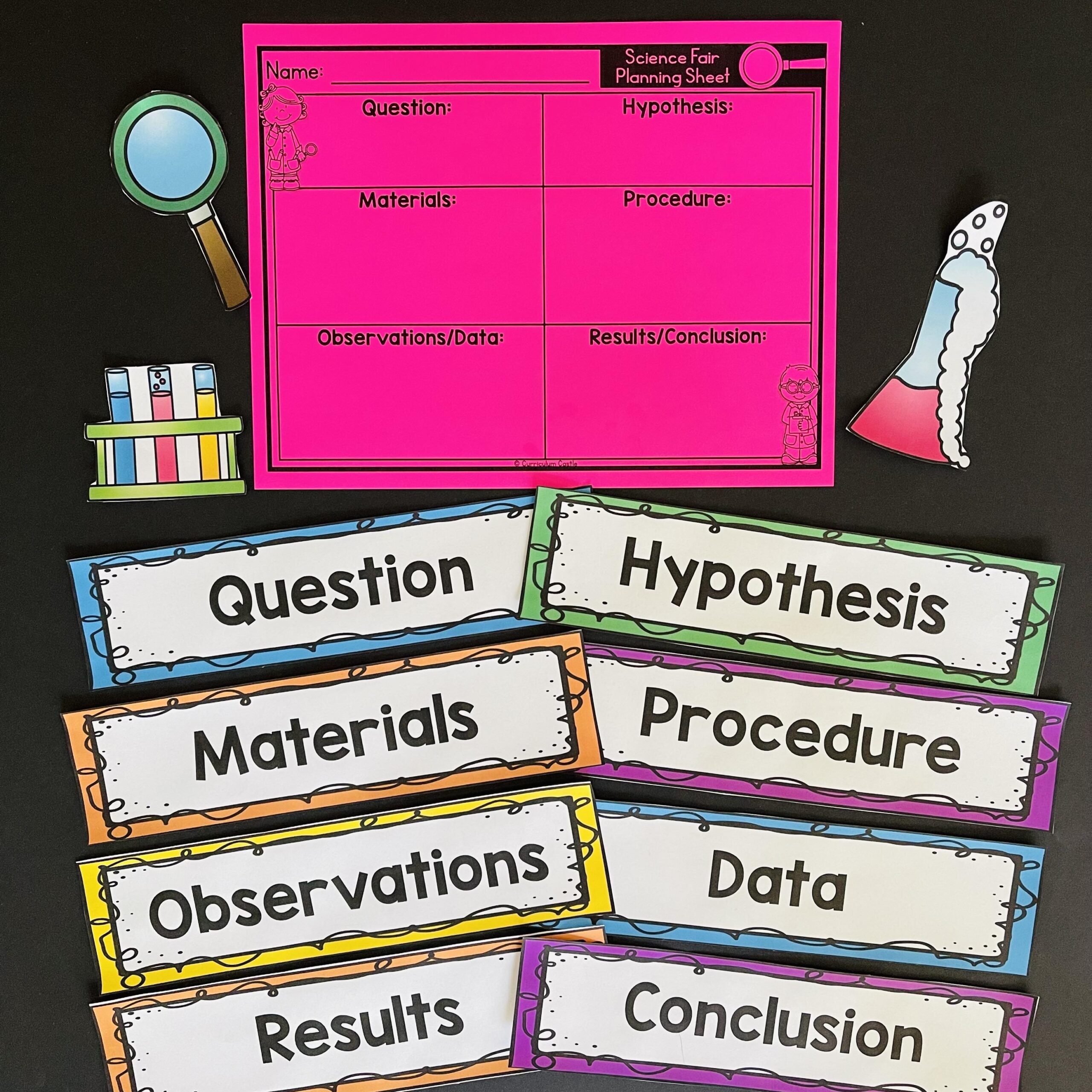 Science Fair Project Labels Free