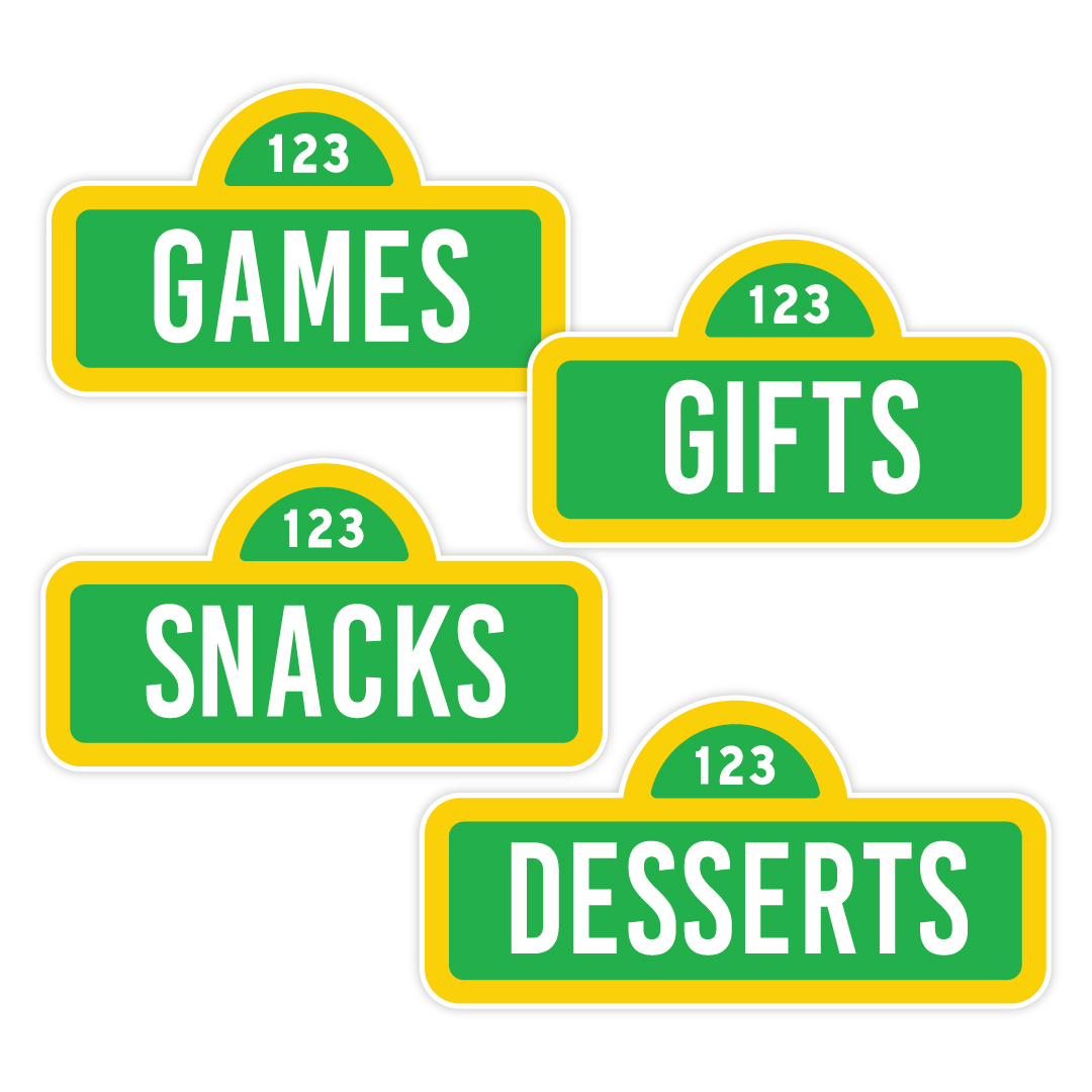 Sesame Street Big Cutouts Pack P 129987 Sesame Street Big Cutouts Pack P 129987