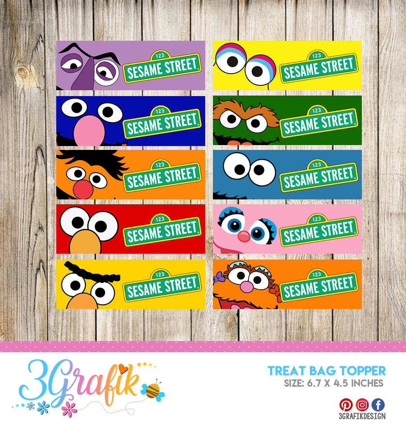 free printable sesame street food labels free printable sesame street food labels