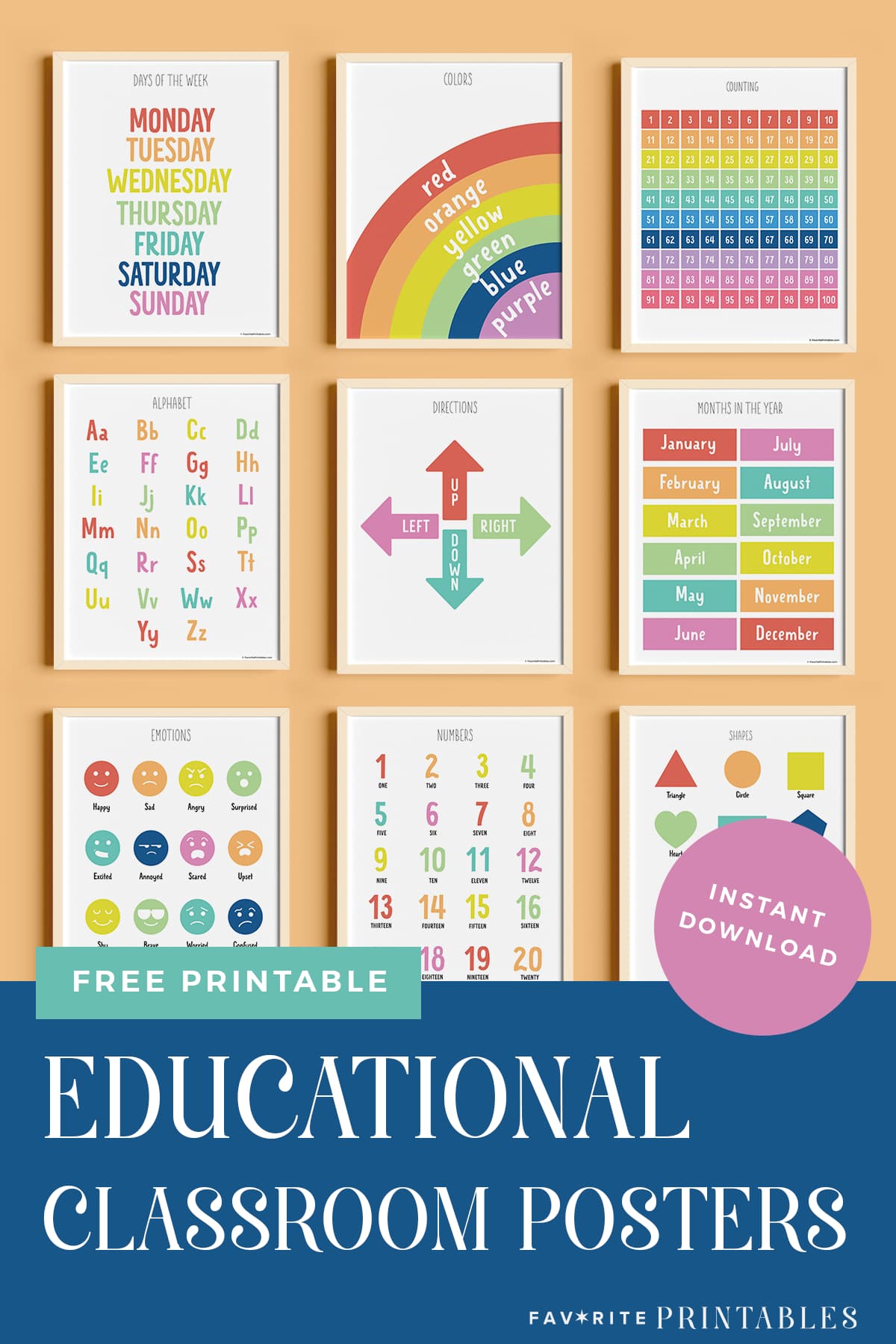 Set Of 10 Educational Posters For Kids Set Of 10 Educational Posters For Kids