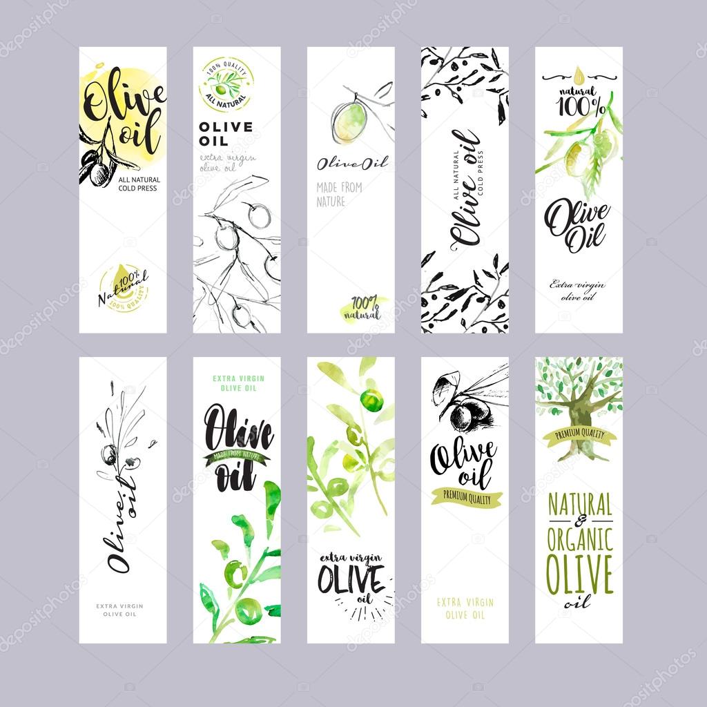 Set Of Olive Oil Labels 113765876