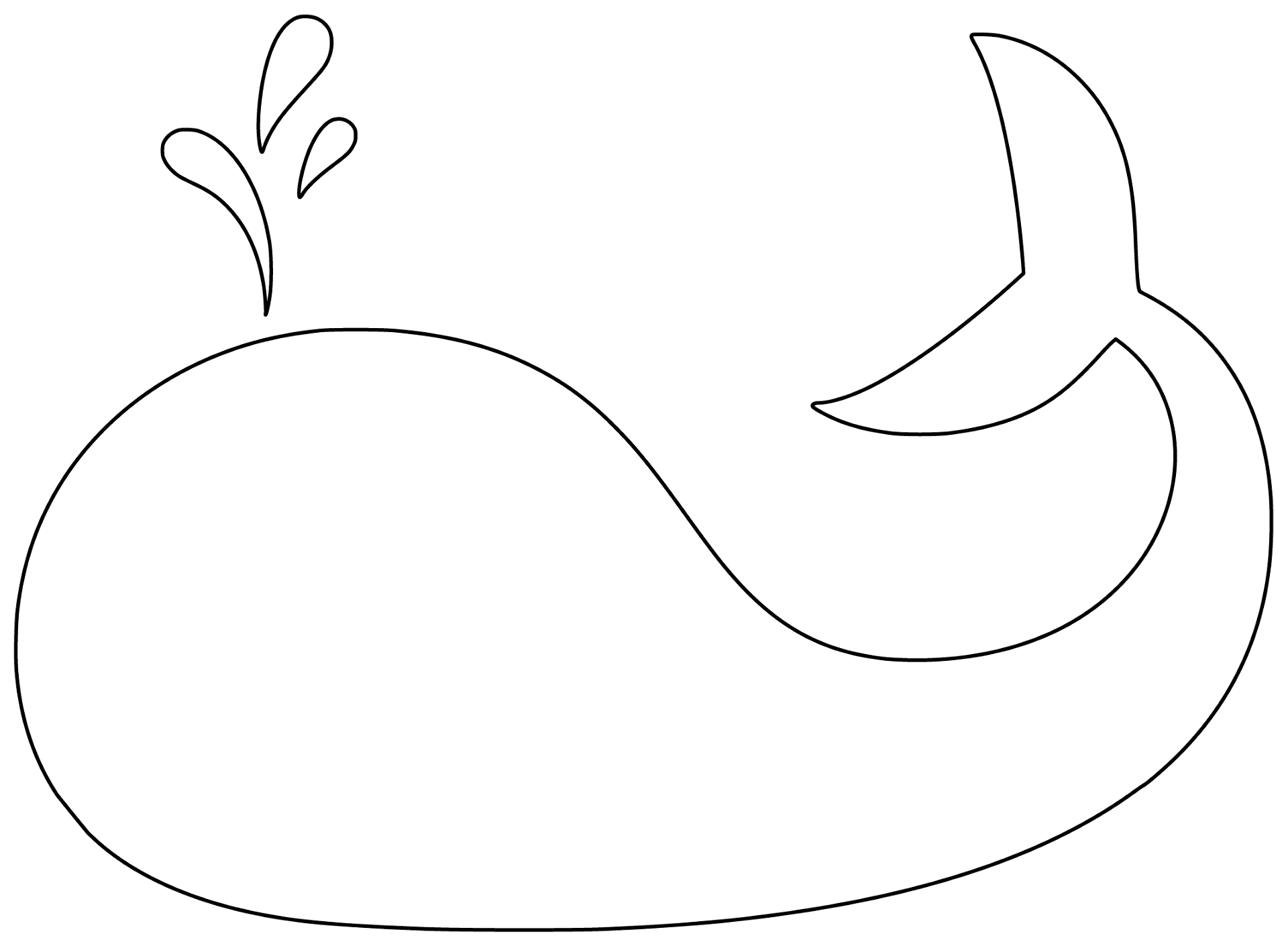 free printable whale template