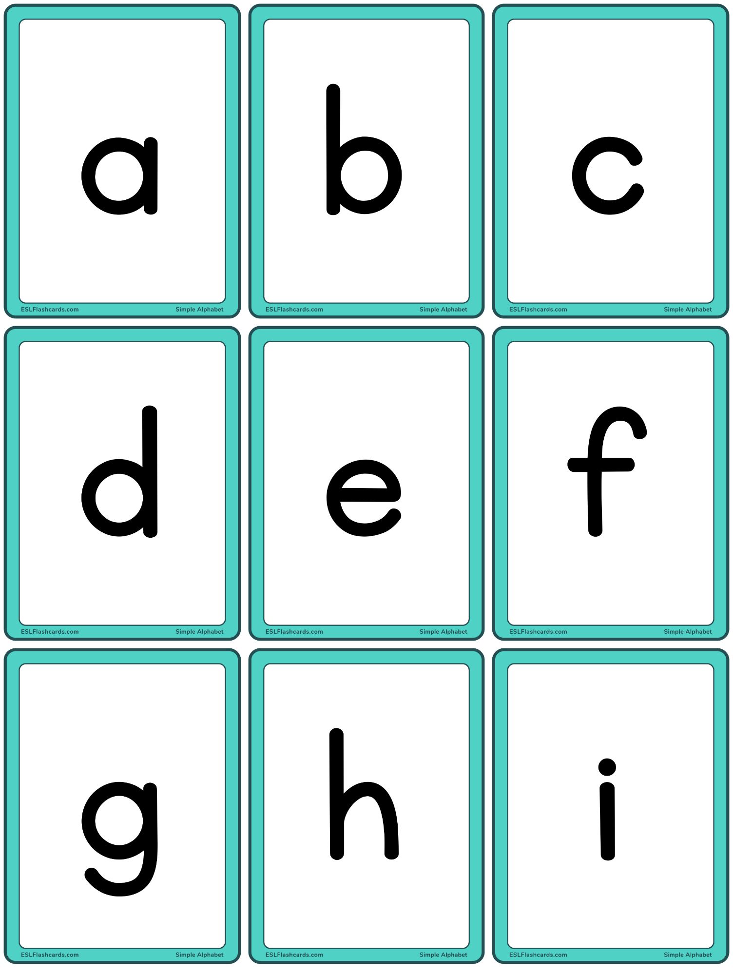 Simple Alphabet Simple Alphabet