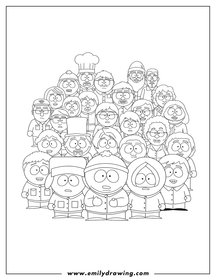 South Park Coloring Pages South Park Coloring Pages