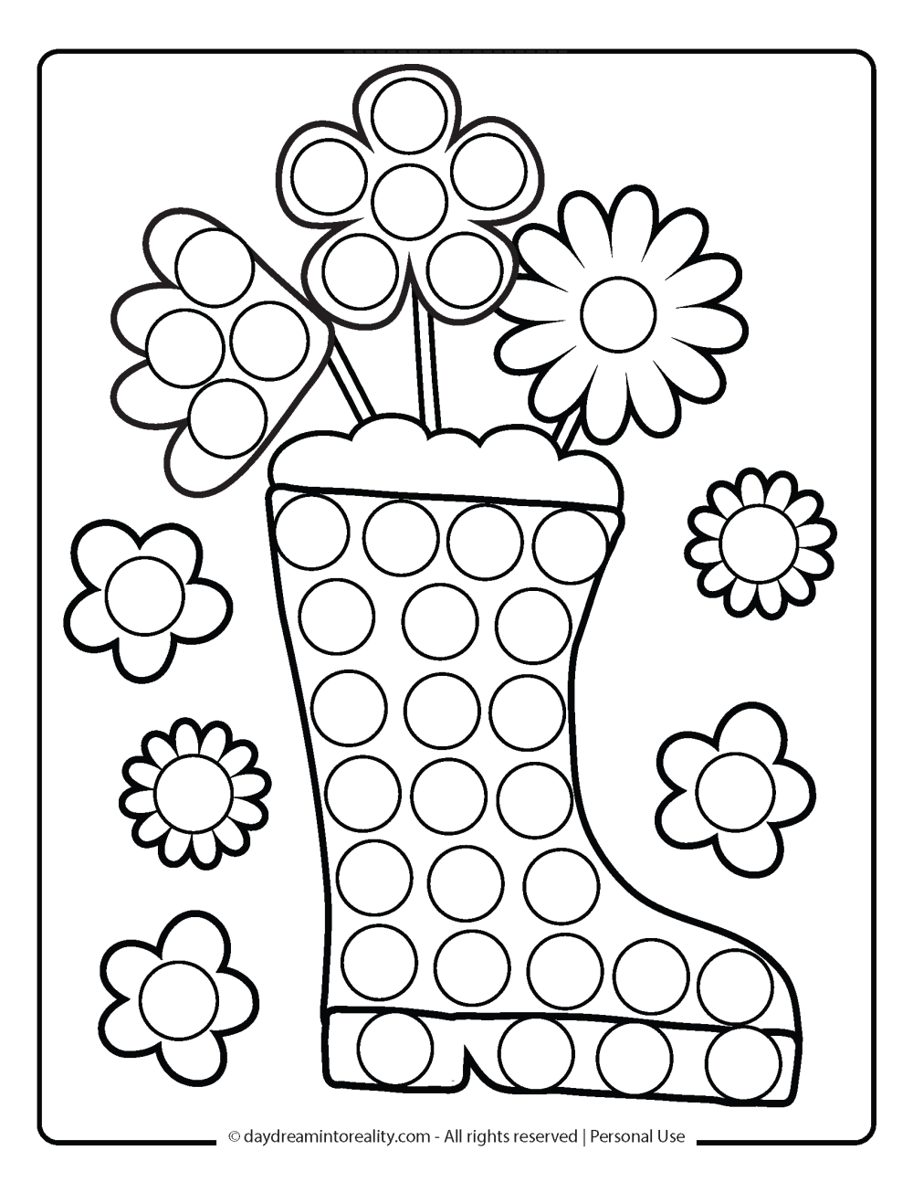 Spring Dot Marker Pages Spring Dot Marker Pages