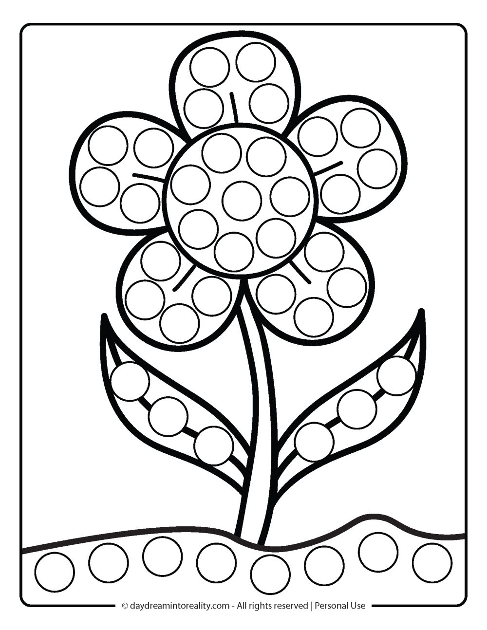 Spring Dot Marker Pages Spring Dot Marker Pages