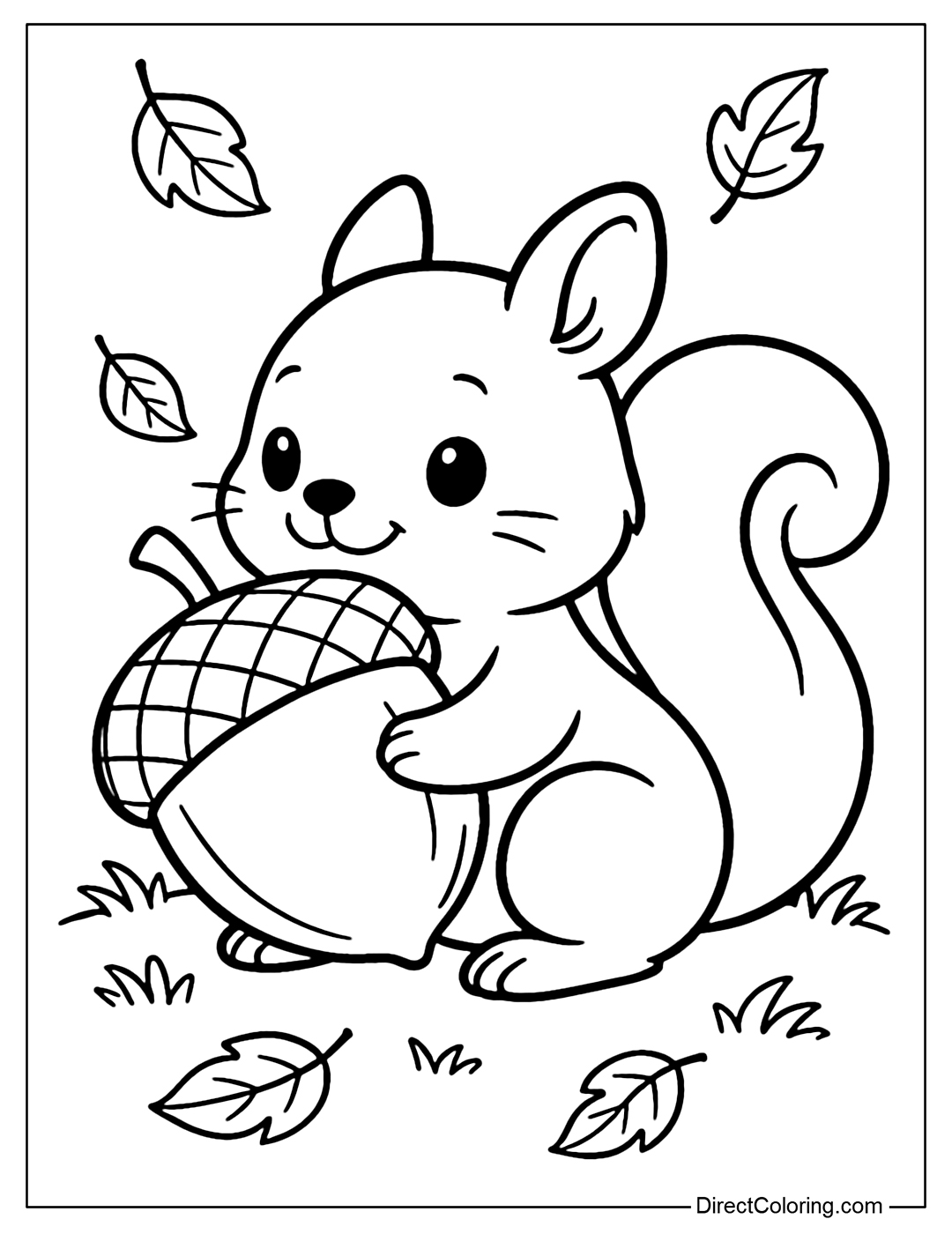 Squirrel Coloring Pages