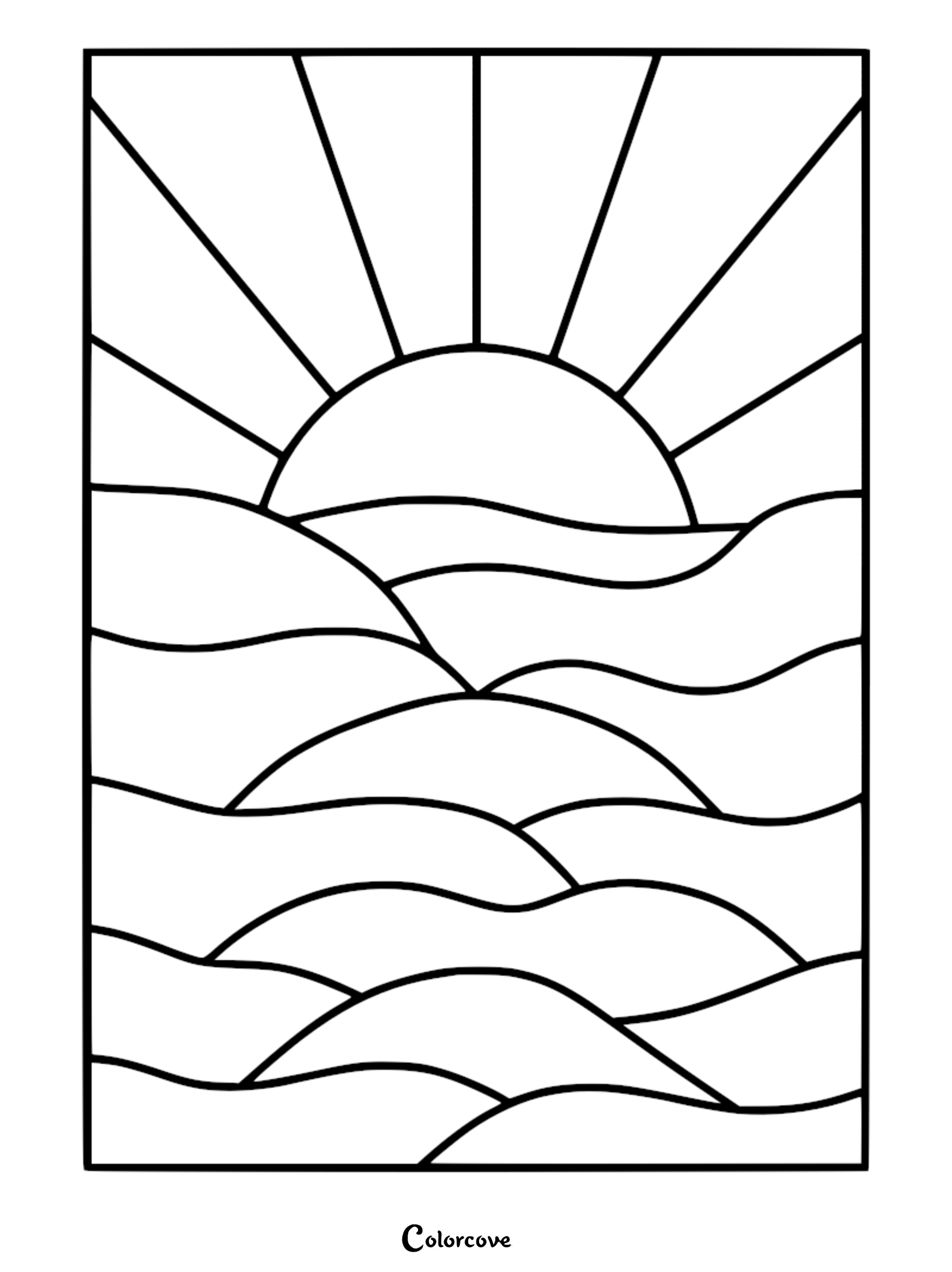 Stained Glass Coloring Pages