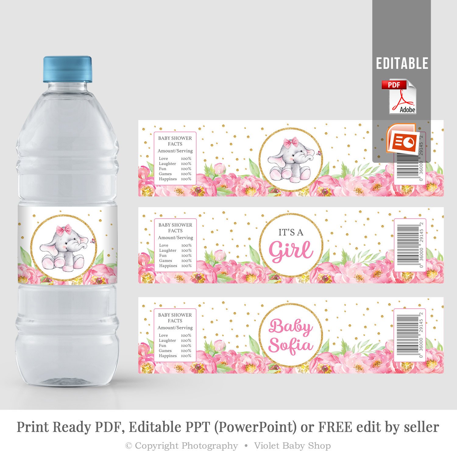 free printable water bottle labels for baby shower free printable water bottle labels for baby shower