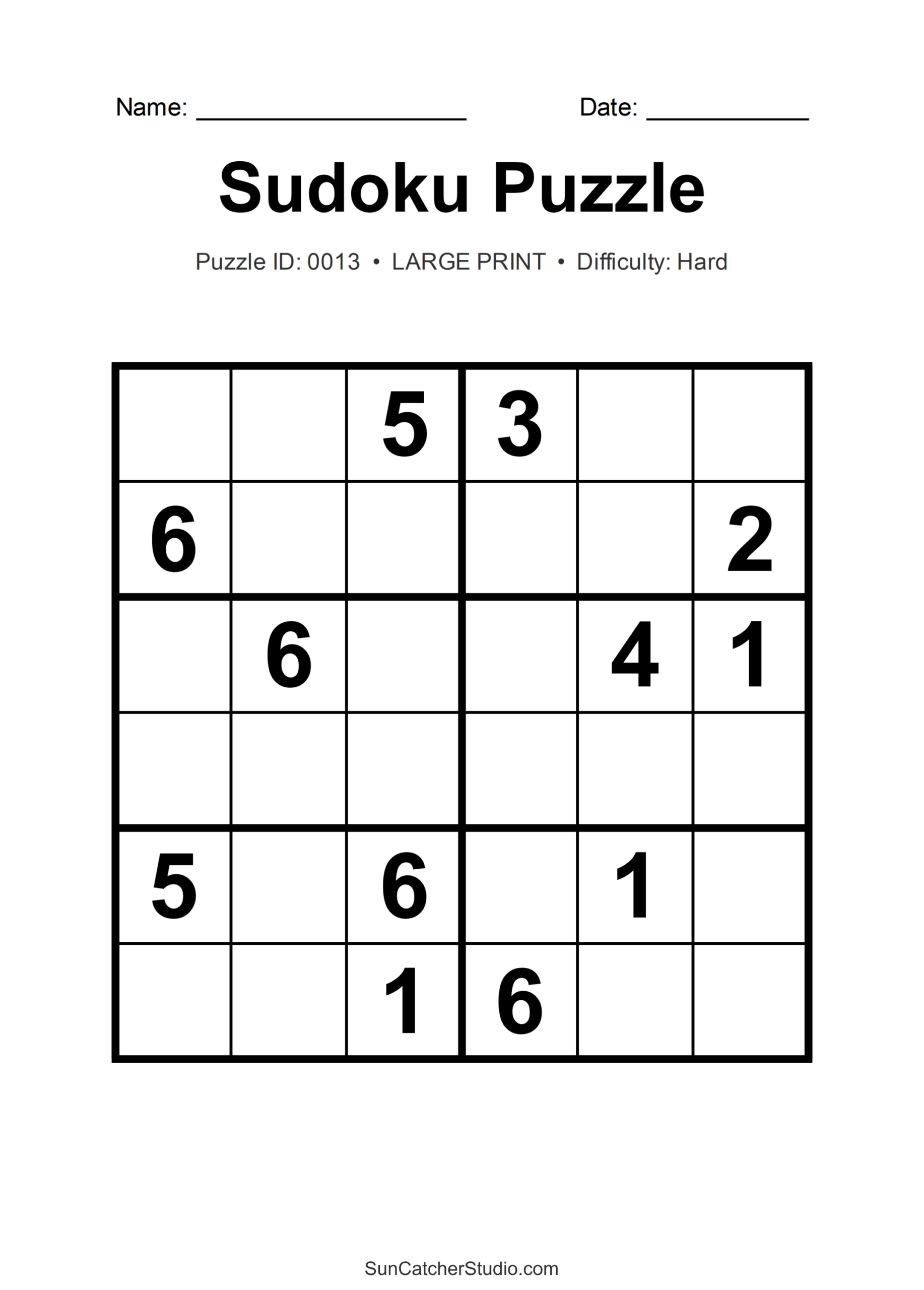 free printable sudoku 6 per page free printable sudoku 6 per page