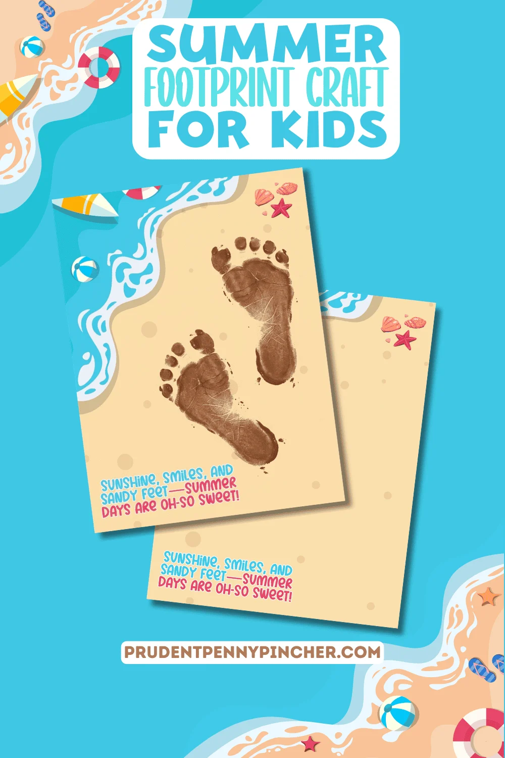 Summer Footprint Craft For Kids