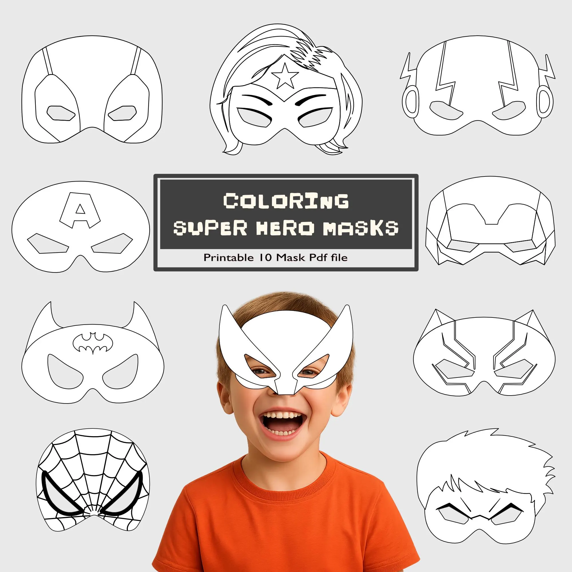 superman mask printable free
