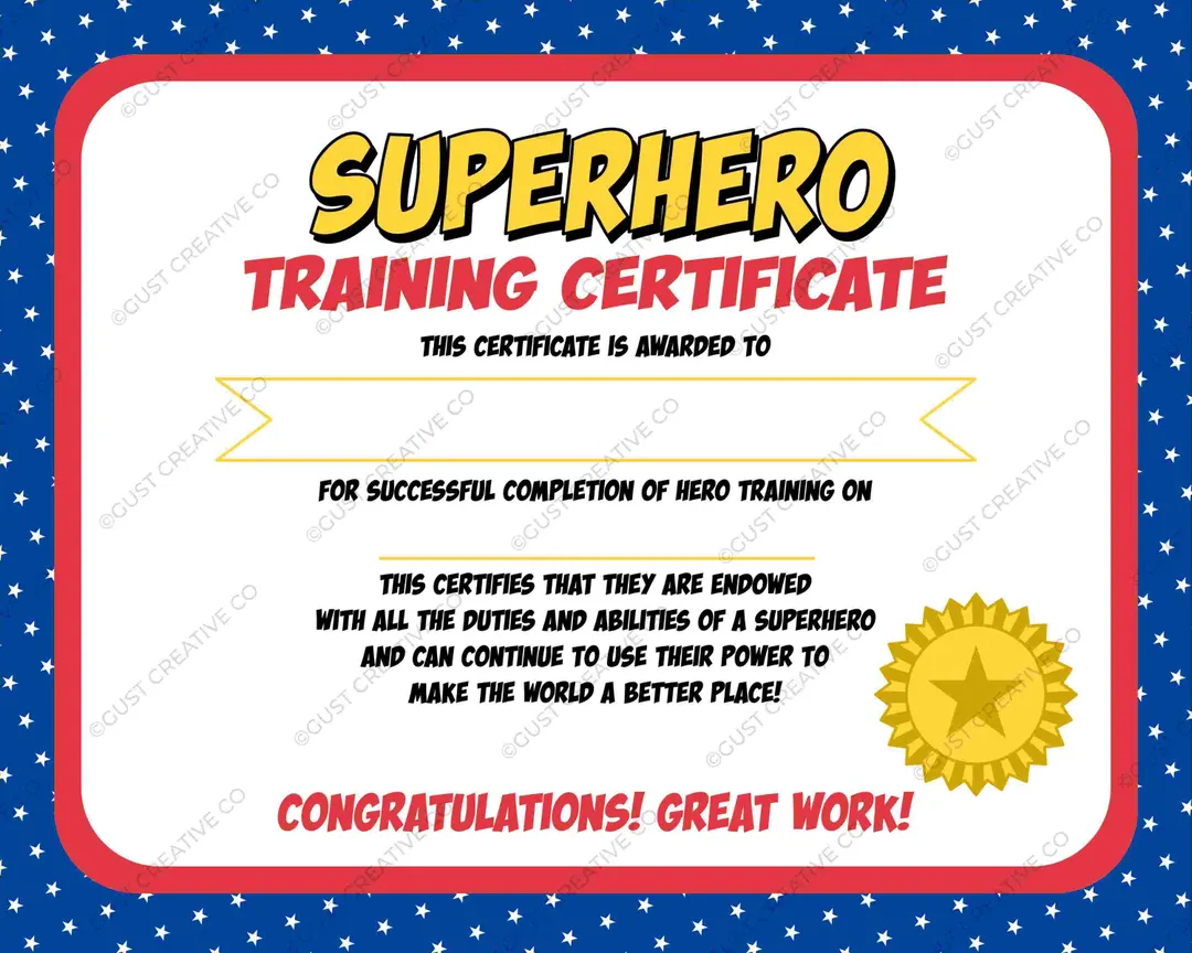 free printable superhero certificates free printable superhero certificates