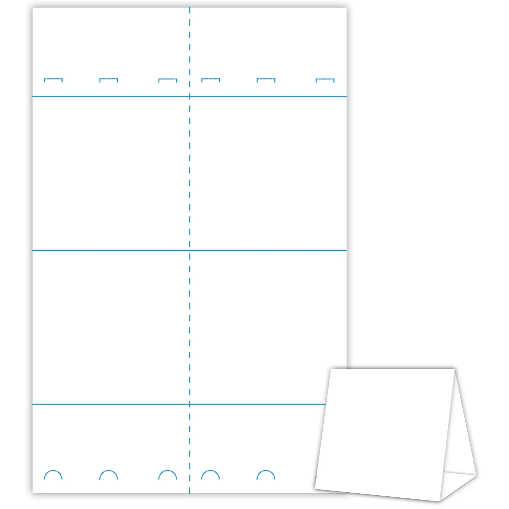 Table Tent 11 X 17 Sheet 5 5 X 2 625 X 5 375 Tent 2 Up No Cut