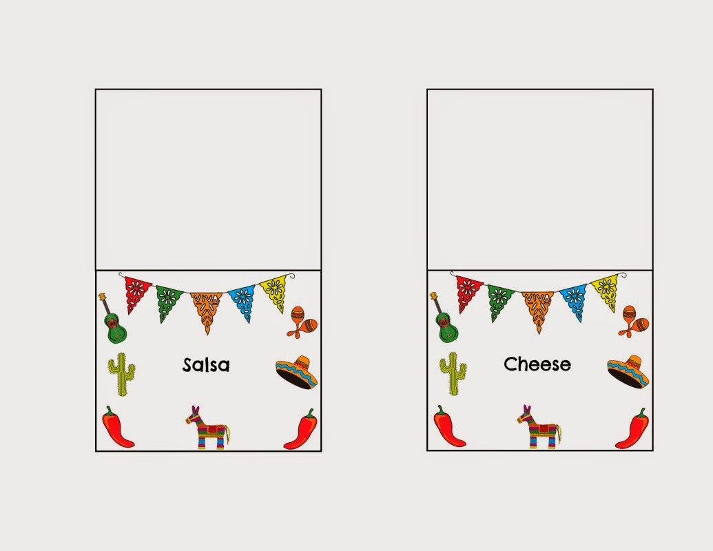Taco Bar Party Table Tents Free Taco Bar Party Table Tents Free