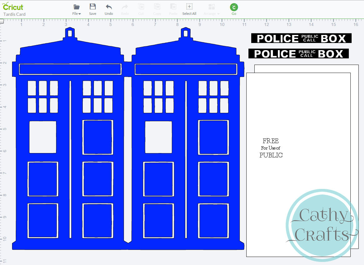 Tardis Birthday Card