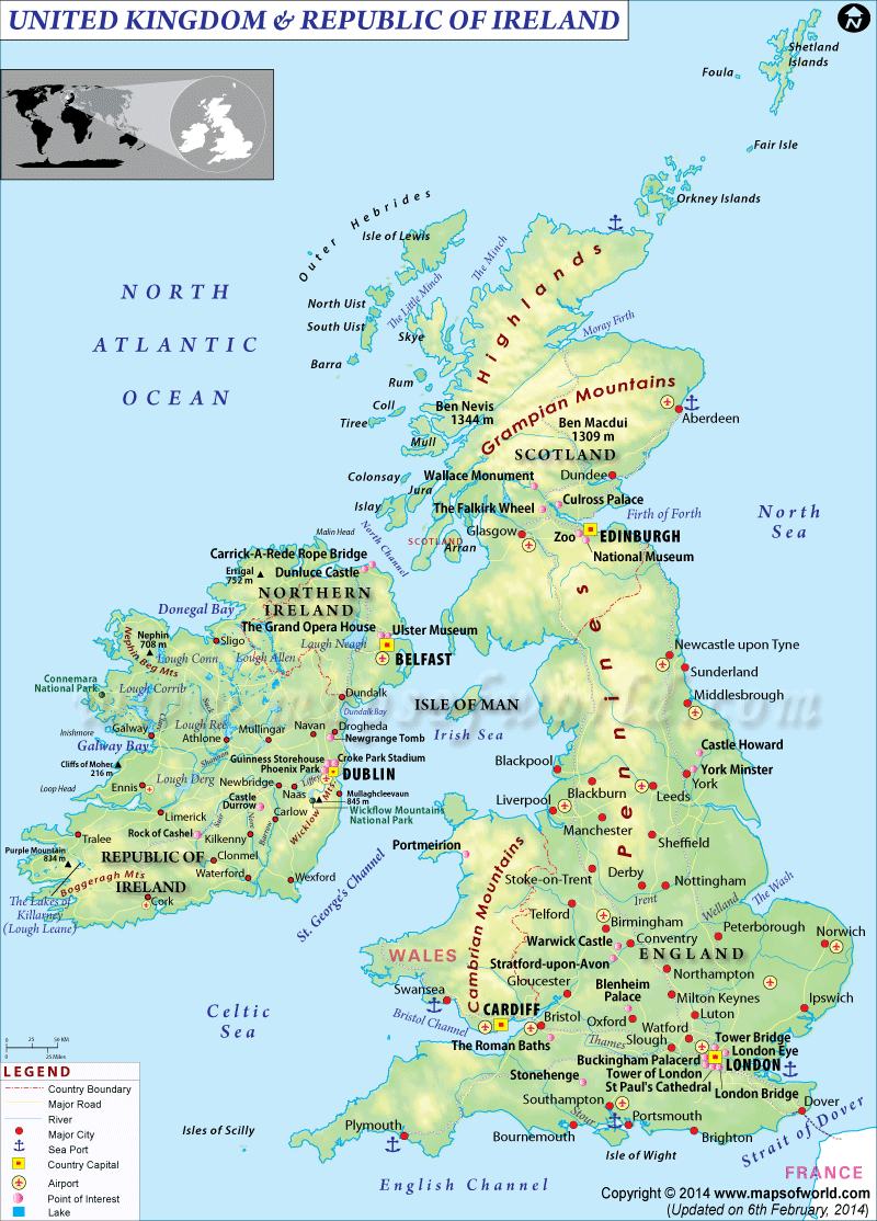 Uk Ireland Map