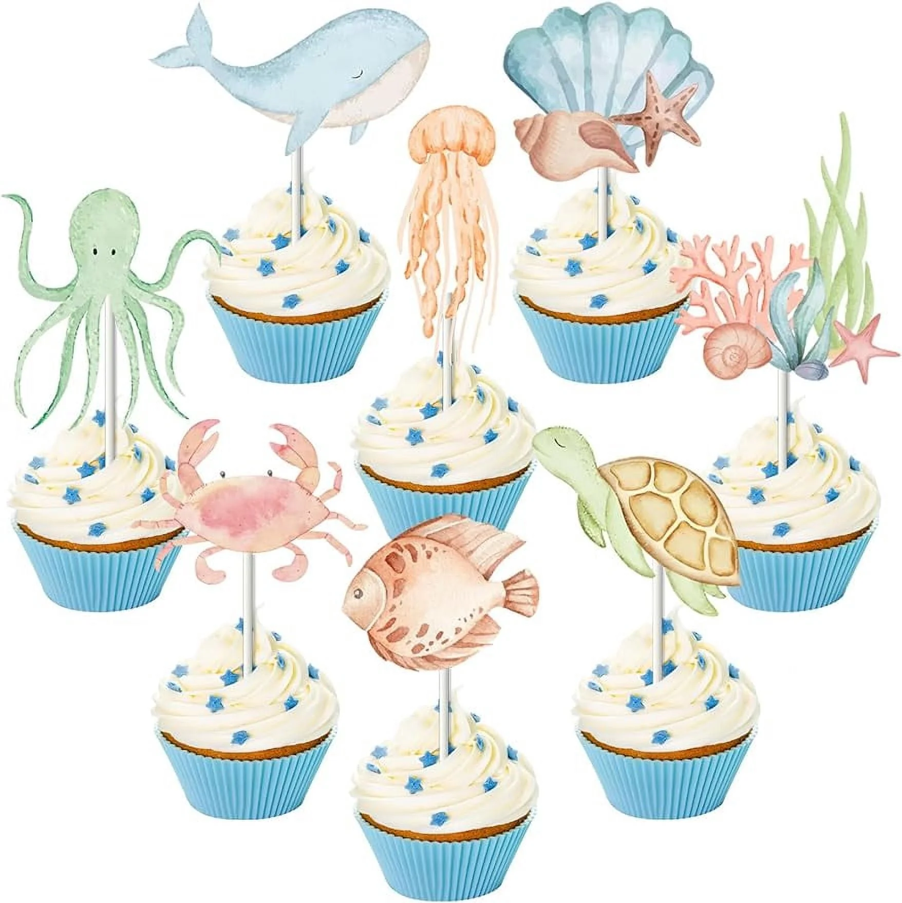 free printable whale cupcake toppers