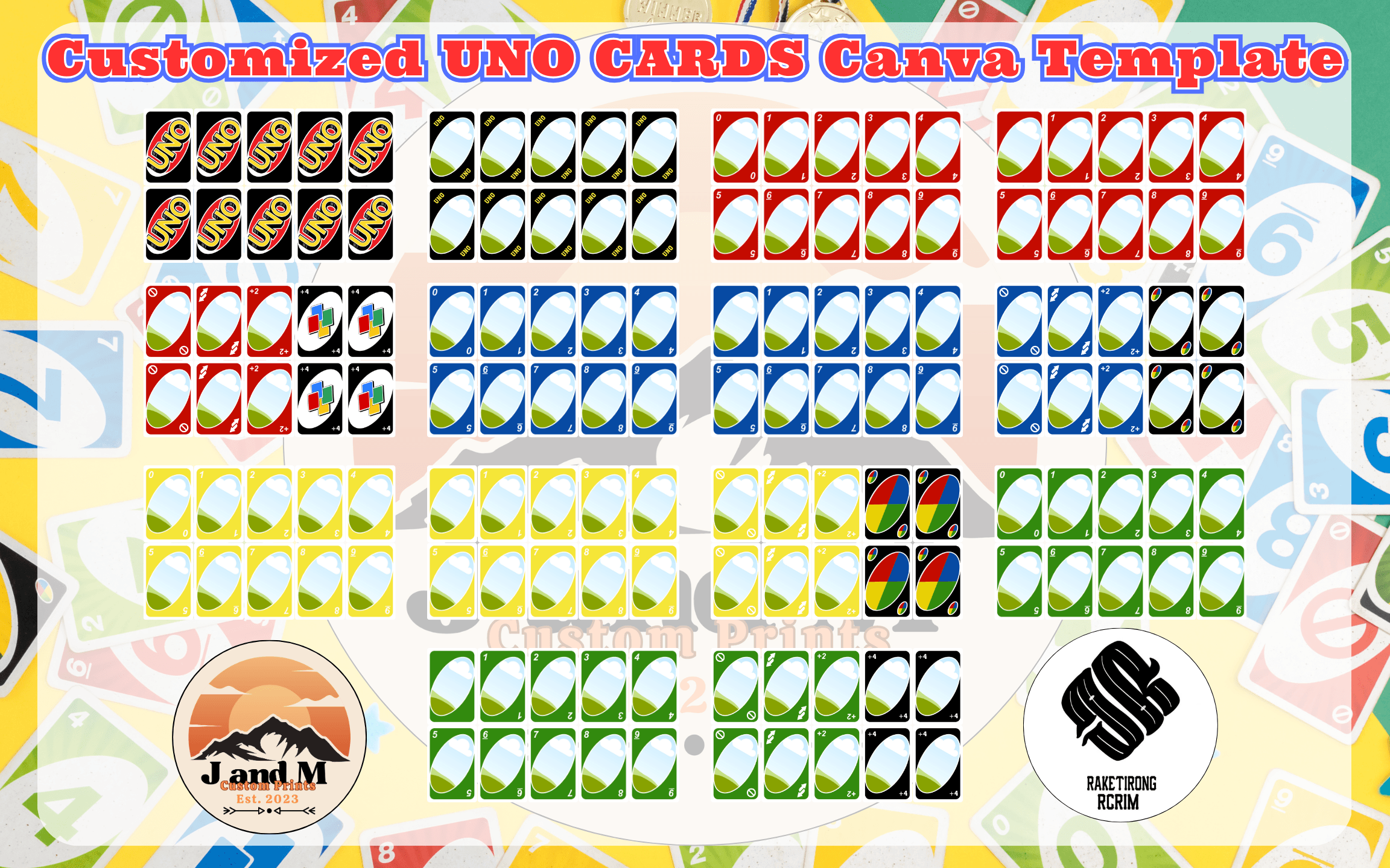 Uno Card Canva Pro Editable Template Uno Card Canva Pro Editable Template
