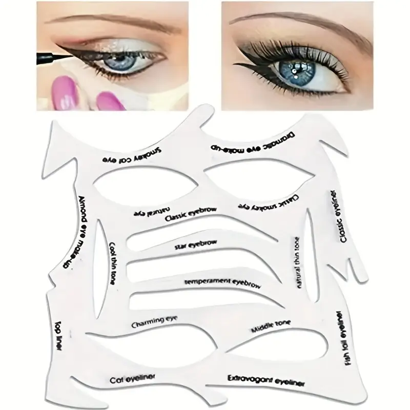 Up Stencils Eyeliner Eyebrows Eye Shadow A Makeup Tool With A Of Shapes G 601099521644724