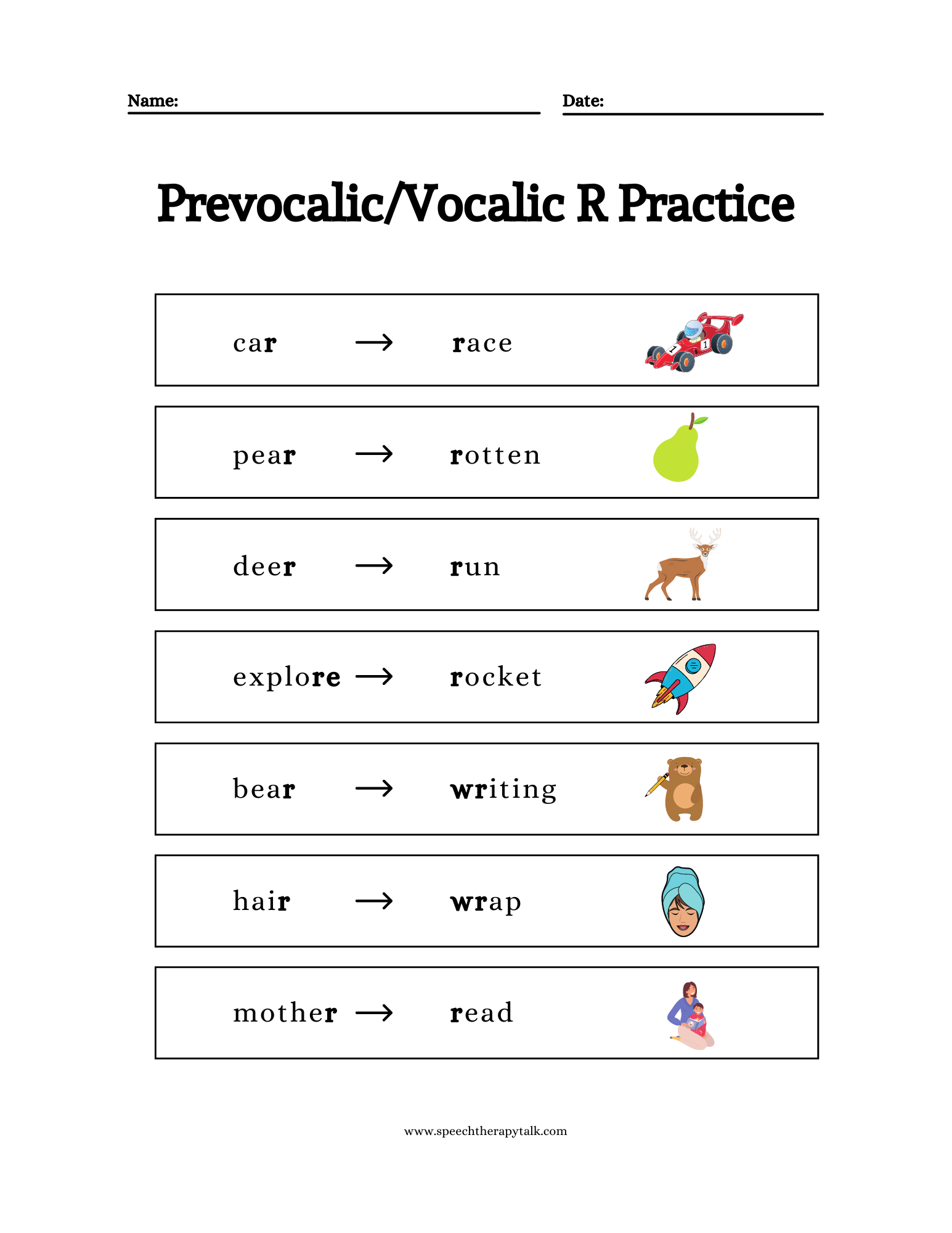 Vocalic R Vocalic R