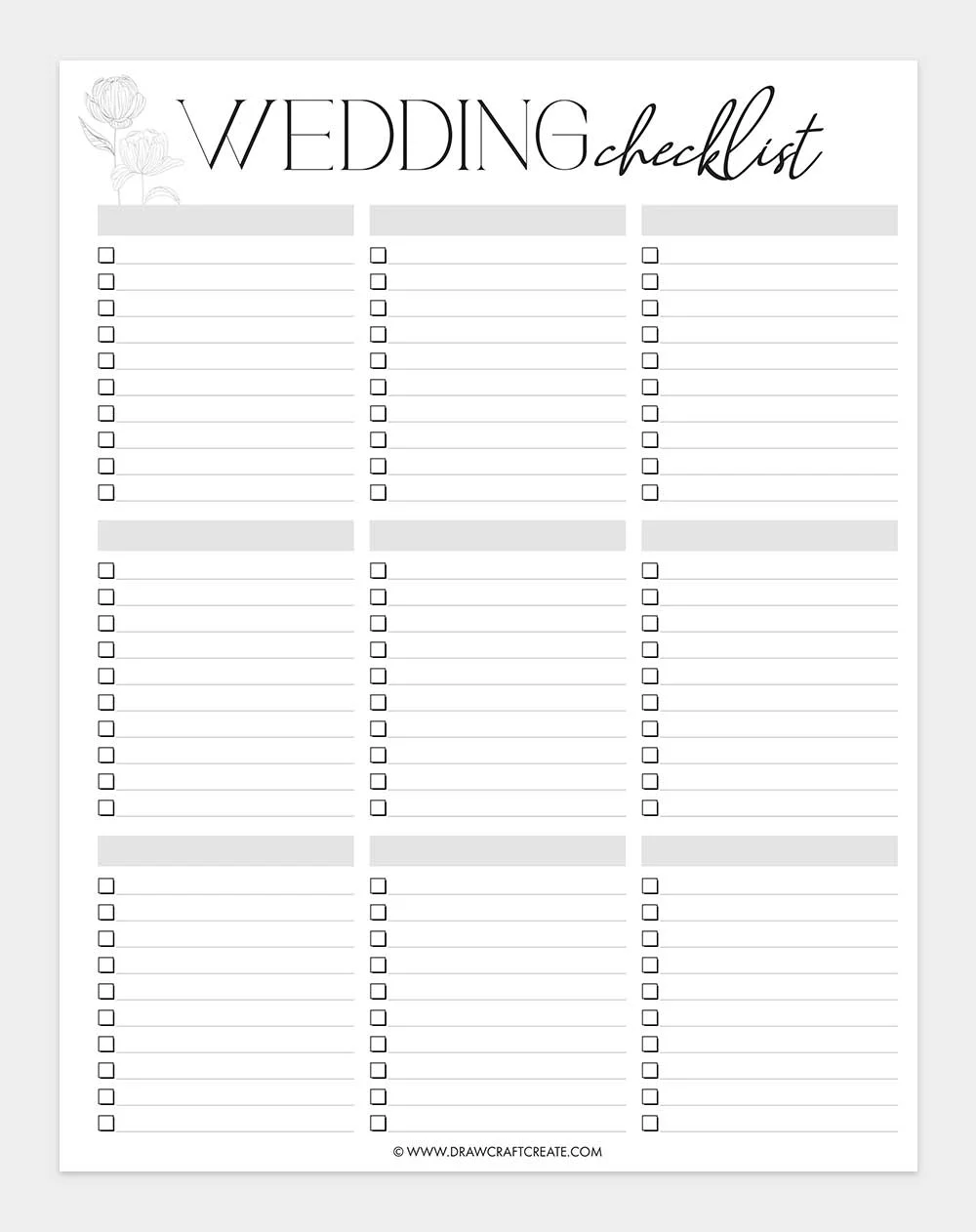 Wedding Checklist