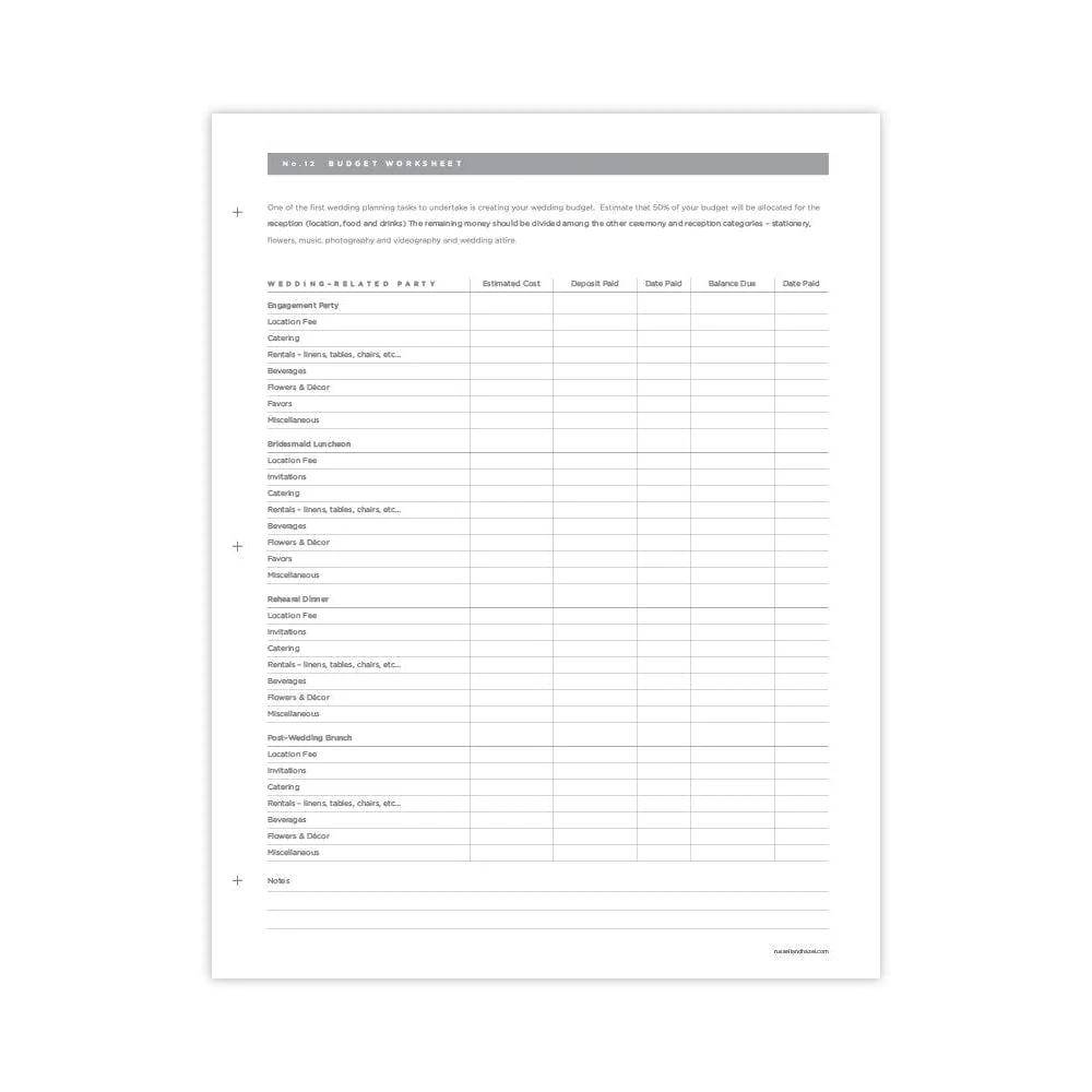 Wedding Planning Pages Pdf Download