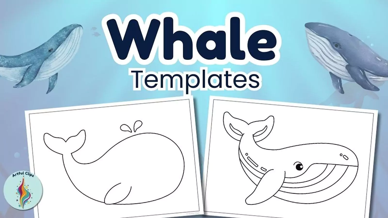 Whale Craft Template