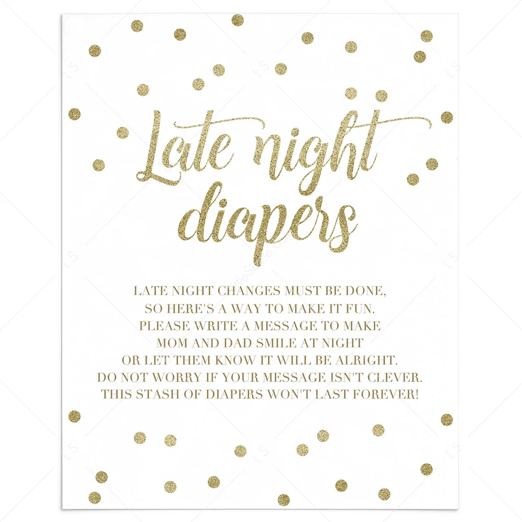 free printable late night diaper sign free printable late night diaper sign