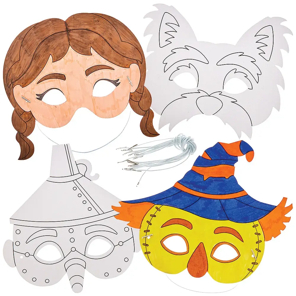 free printable wizard of oz masks