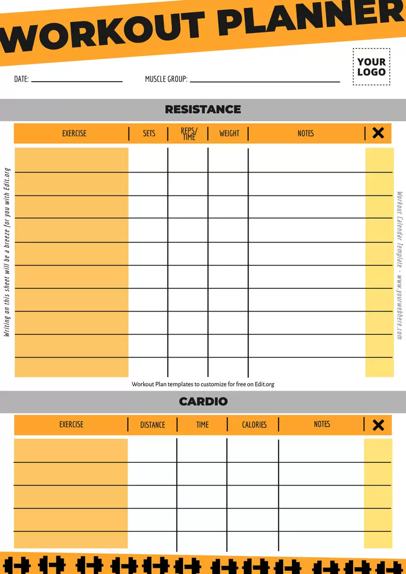 free printable workout plans free printable workout plans